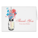 Mason Jar filled with Wilflowers Greeting Card