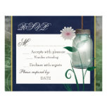 Mason Jar with FLOWER Personalized Announcement