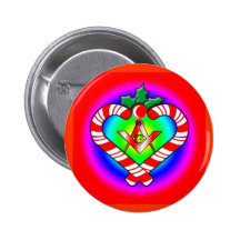 Masonic Candy Cane Buttons