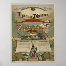 Masonic diploma [1891] posters