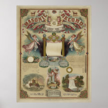 Masonic record [1872] print