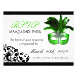 Masquerade RSVP Cards Personalized Invitation