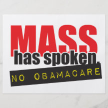 Mass Has Spoken - No ObamaCare Flyers