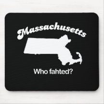 Massachusetts - Who fahted T-shirt Mouse Mat