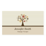 Massage Therapist - Elegant Natural Theme Business Cards