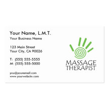 Massage Therapy Business Cards
