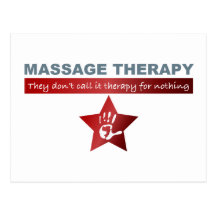 Massage Therapy in Ruby Red Post Card