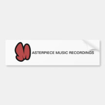 MASTERPIECE MUSIC RECORDINGS BUMPER STICKERS