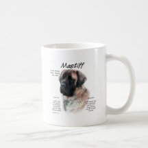 Mastiff (apricot/fluffy) History Design Coffee Mug