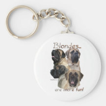 Mastiff Blondes Keychain