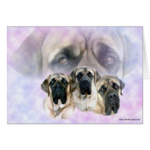 Mastiff Eyes of Love Card