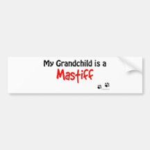 Mastiff Grandchild Bumper Stickers