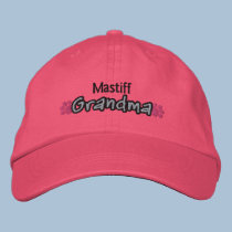 Mastiff Grandma embroidered hats