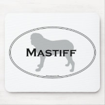 Mastiff Oval Mousepad