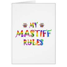 Mastiff Rules Fun Greeting Cards