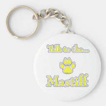 Mastiff Talk yellow Keychain
