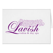 Matching Salon Sticker and Notecards