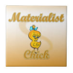 Materialist Chick Ceramic Tile