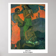 Maternity By Paul Gauguin Print
