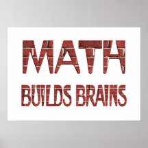Math Builds Brains Posters