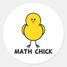 Math Chick Stickers