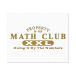 Math Club Gallery Wrap Canvas
