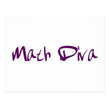 Math Diva Postcard