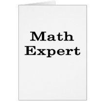 Math Expert Greeting Card