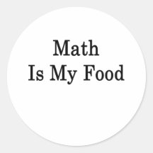 Math Is My Food Stickers