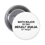 Math Major Deadly Ninja by Night Pins
