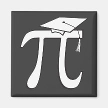 Math Pi Graduate Fridge Magnets