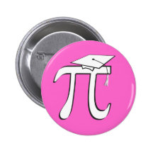 Math Pi Graduate Pinback Button