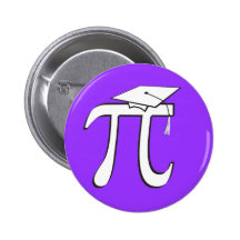 Math Pi Graduate Pinback Button