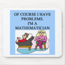MATH psychology joke Mouse Pads