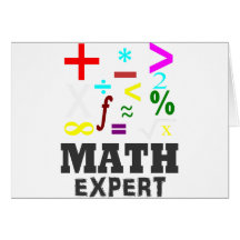 Math Symbols Card