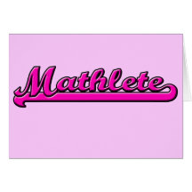 Mathlete Greeting Card