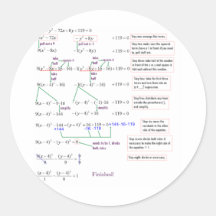 Maths Round Sticker