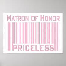 Matron of Honour Priceless Print