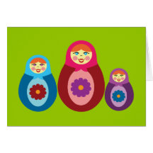 Matryoshka Dolls Card