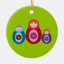 Matryoshka Dolls Christmas Ornament