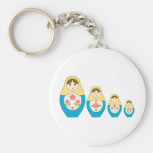 Matryoshka Russian Nesting Dolls Key Chain