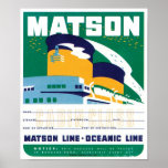 Matson Oceanic Line Posters