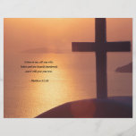 MATTHEW 11:28 FULL COLOR FLYER