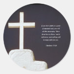 MATTHEW 17:20 Bible Verse Sticker