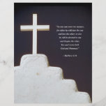 MATTHEW 6:24 Bible Verse Flyer Design