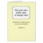 MATTHEW 6:9 CARDS
