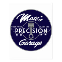 Matt's Precision Garage Standard Logo Post Cards