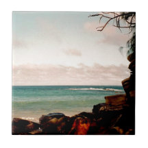 "Maui black rock beach" collection Tile