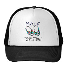 Maui Bride Wedding Trucker Hats