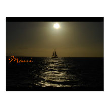Maui Sunset Postcard